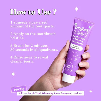 Perfora Purple Magic Whitening Toothpaste