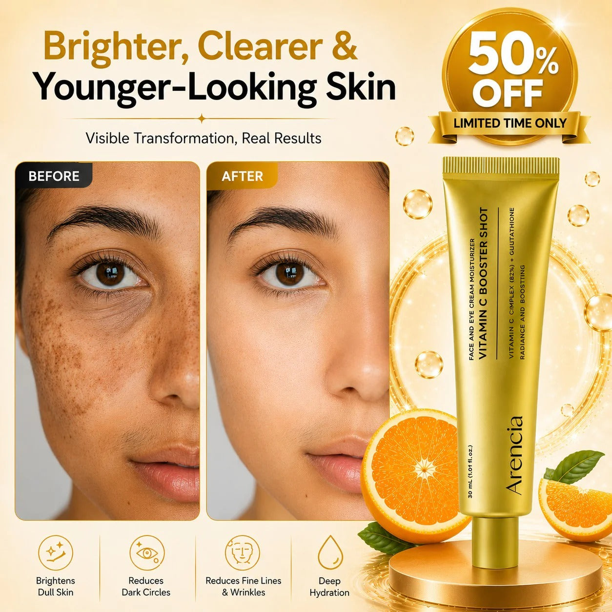 Arencia Vitamin C Booster Shot for Bright & Healthy Skin