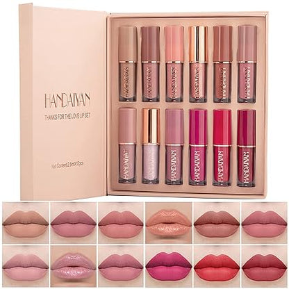 MocAllure/Handaiyan 12 PC Matte Lip Gloss Set