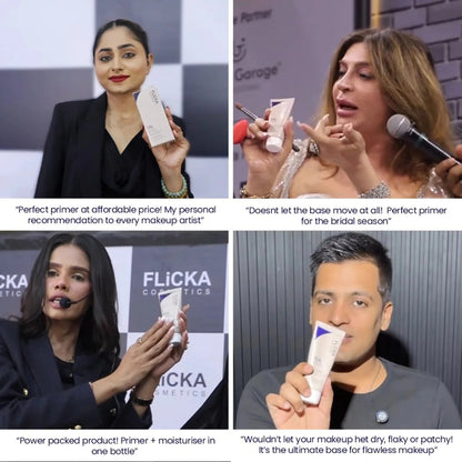 Flicka Silk Touch - 3 in 1 Moisturizer, Primer & Sunscreen for Face