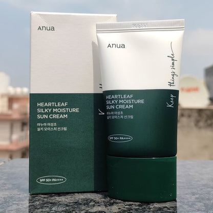 Anua HeartLeaf Silky Moisture Sun Cream SPF 50+ PA++++