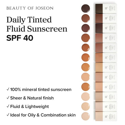Beauty of Joseon Daily Tinted Fluid Sunscreen